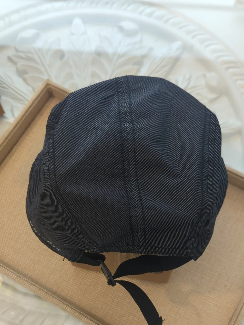 Nike AW84 Dri- Fit  5 Panel Black Swoosh Performance Cap Small